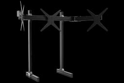 LARGE FREESTANDING TRIPLE MONITOR STAND - 1200MM / 47.25" WIDE